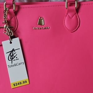 Hot Pink Large Tote and Carry Tote
